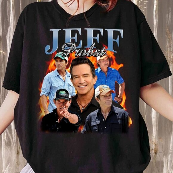 Vintage Jeff Probst Shirt, Jeff Probst Presenter Homage Sweatshirt - Picture 1 of 1